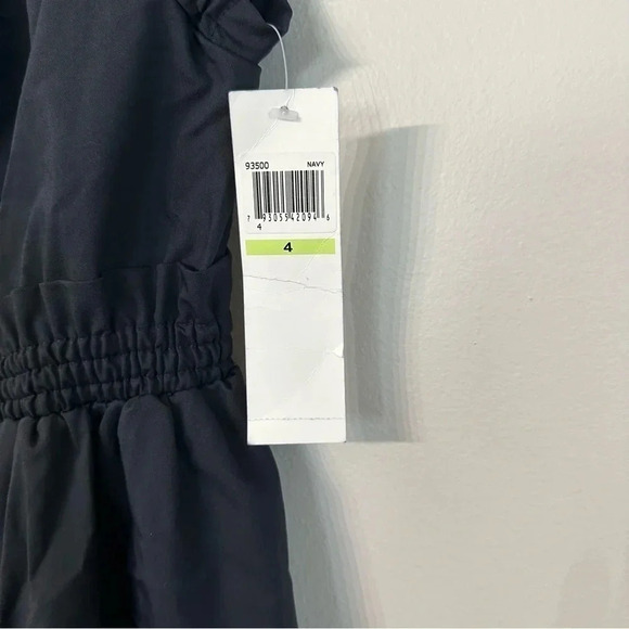 NWT Maggy London Navy Square Neck Knee Length Dress w/ Pockets Size 4 - Picture 3 of 9